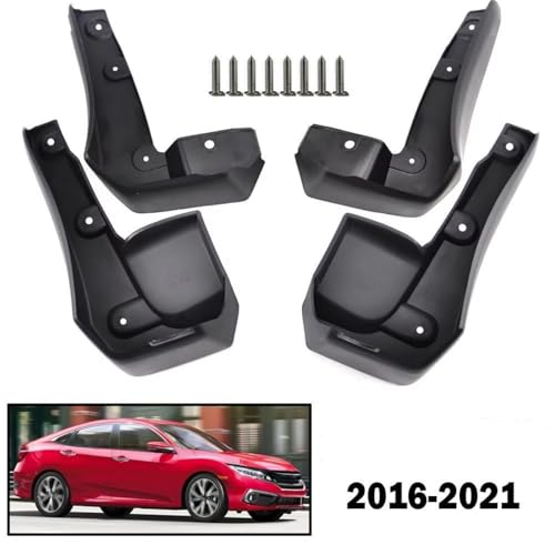 Guardabarros delantero y trasero para Honda Civic Sedán de 2016 a 2021 2
