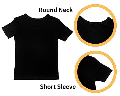 GUISBY Rayon Pajamas Sets, Kids Toddler Boys Girls Daily Snug Fit Sleepwear 2 Pcs Set2