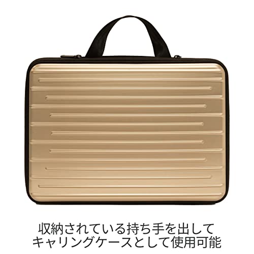 KING パソコンケース PCケース セミハード 13インチ ゴールド A-SCLP-13 GD