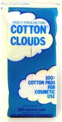 Cotton Clouds 220's Rainbow (100% Cotton Cosmetic Pads)