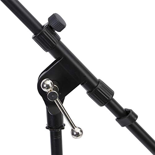On-Stage MSP7706 Euro Boom 6 Mic Stands w/Travel Bag (For Vocal and Instrument Microphones, Height-Adjustable, Rugged, Lightweight, Steel, Standard Threading, Folding Tripod, Durable, Black) - Thumbnail 4