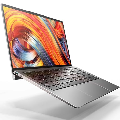 LincPlus P5 14 Zoll Laptop Linux Notebook 8GB RAM + 256GB SSD Netbook QWERTZ Tastatur mit Backlit 1080P Full HD Ultrabook Aluminium Dünn PC