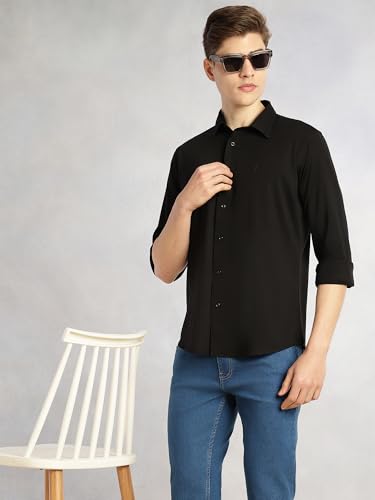 Image of Thomas Scott Men's | Tencel Fabric | Solid | 4 Way Stretchable | Lightweight | Moisture Absorb | Wrinkle Free | Shirt