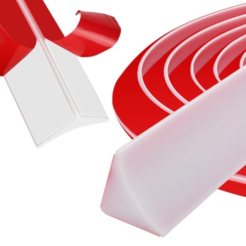 Embellecedor Copete Encimera Cocina Embellecedor Encimera Cocina 3m Barrera de Agua Copete Cocina Eencimera Autoadhesivo Flexibilidad Silicona Blanco (Blanco, 3m)