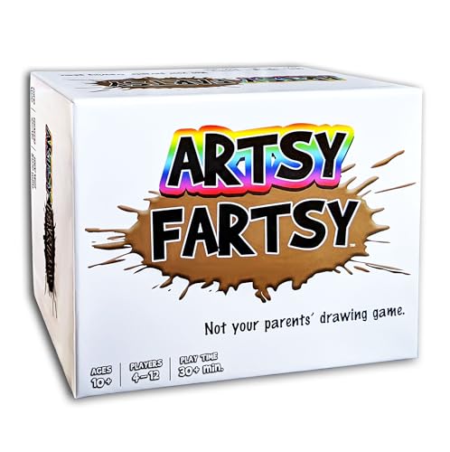 TwoPointOh Games Artsy Fartsy - Fun Family Games for Kids and Adults. Winner of USA Today's Best Gift for Families National Award
