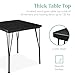 Best Choice Products 3-Piece Dining Set Modern Dining Table Set, Metal and Wood Square Dining Table for Kitchen, Dining Room, Dinette, Breakfast Nook w/ 2 Chairs - Black