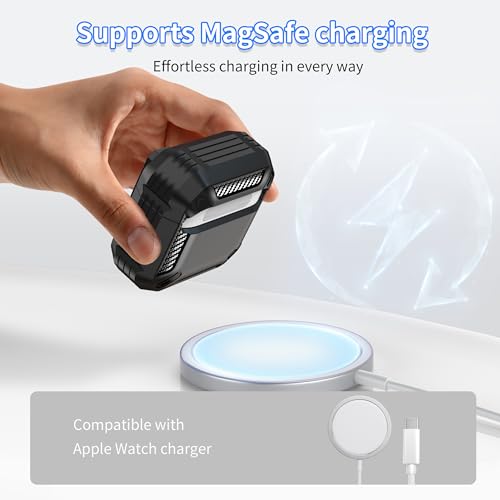 Image of RFUNGUANGO for AirPods 5 /4 Case (2026 /2024) with Lock, Black