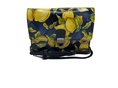 Patricia Nash Leather Lanza Crossbody Bag Purse Wristlet in Positano Limon (Lemon)3