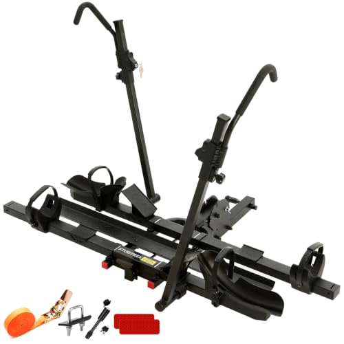 Image of TrailV2 Plus 300 lbs Heavy Duty Capacity 2-EBike Hitch Rack with Ramp