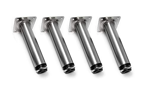 Preisvergleich Produktbild Design61 4er Set Möbelfüße Sockelfüße mit Verstellschraube 120 mm