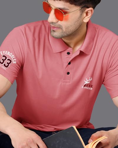 Image of Men's Regular Fit Solid Polo T Shirt |Half Sleeves Collar Tshirts for Men| Casual Tshirt
