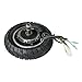 10 Inch 36V 350W Brushless Hub Motor Rear Wheel Drum Brake 80/65-6 255x80 Tire Pre-Assembled for Electric Scooter Dirt Pit Bike Motorcycle Tricycle Wheelbarrow Bicycle Small EV Complete Assembly