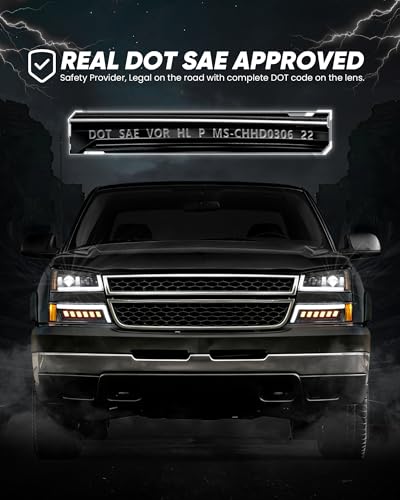 Image of Z-OFFROAD DOT Approved LED Headlight Assembly for 2003-2006 Chevy Silverado