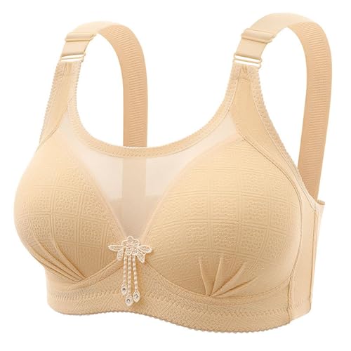 Gyaimxfu 2025 Sujetador para Mujer Push Up Talla Grande Sujetador Ajustable Conjunto Ropa Interior Mujer Suave Y Cómodo Delantero Tirantes Anchos para Trabajo Yoga Ejercicios De Fitness