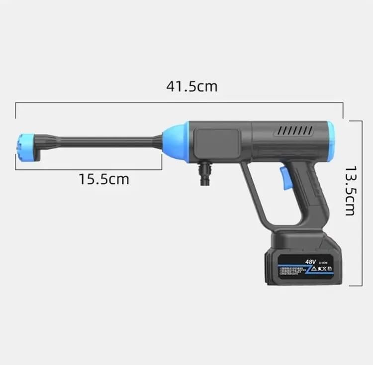 Six spray patterns of the 6-in-1 nozzle