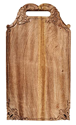 Tabla de cortar rectangular de madera de mango 41.9x22.9x2.4 cm miniatura 1