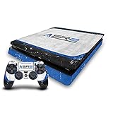 Head Case Designs Officially Licensed EA Bioware Mass Effect SR2 Normandy 3 Badges and Logos Vinyl Gaming Skin Decal Compatible with Sony Playstation 4 PS4 Slim Console and DualShock 4 Controller