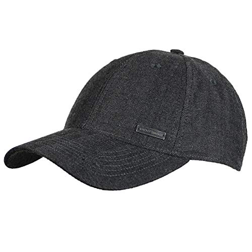 Baseball Hats for Men by King & Fifth | Baseball Hat with Low Profile & Stylish Fabric + Baseball Caps + Dark Grey Baseball Cap