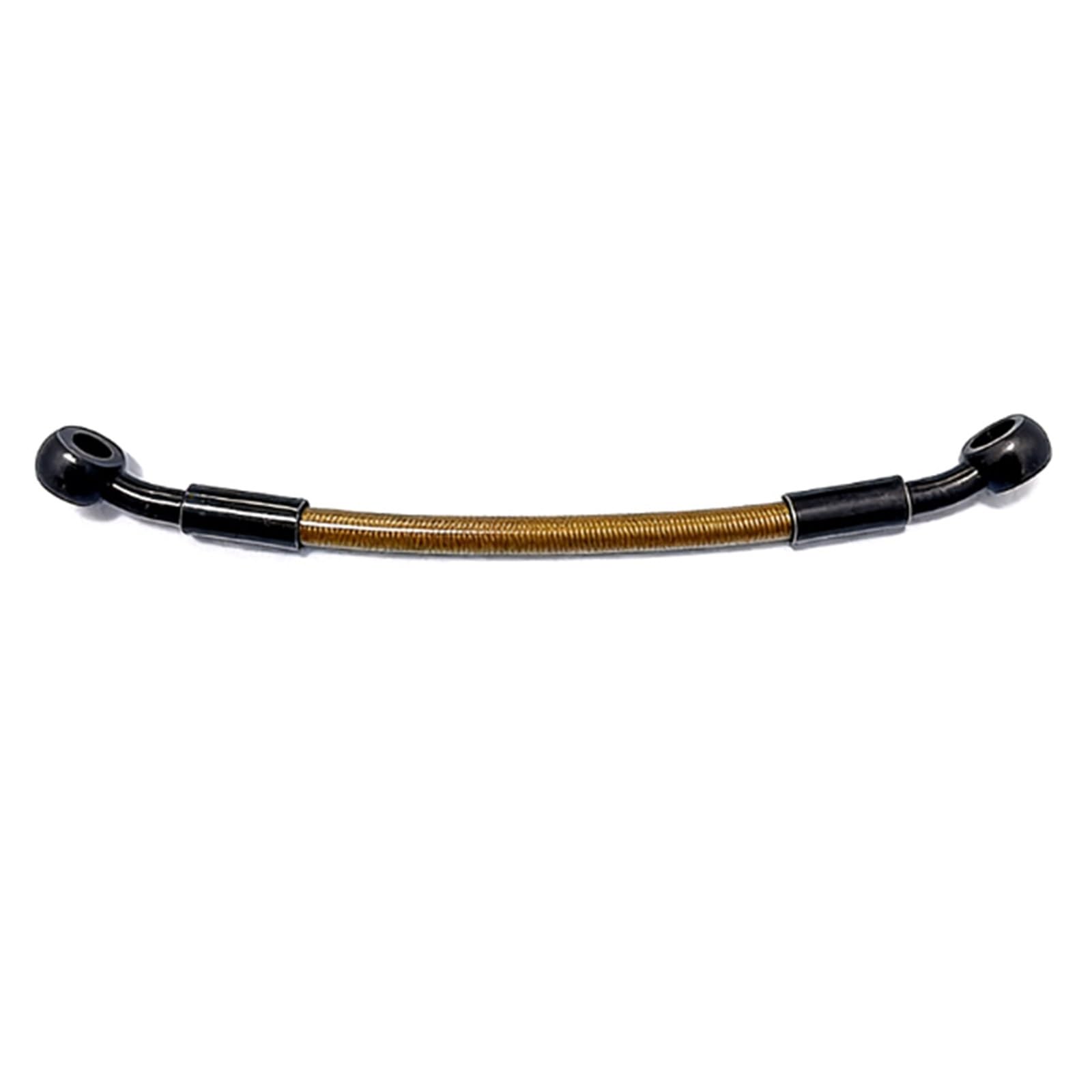 Kmwshan One Color Motorbike Brake Line 10Cm-500Cm 28°-28° Motorcycle Hydraulic Brake Cable Hose Fittings Stainless Steel Braided Oil Pipe M10 Brown Accessories(330Cm)