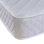 eXtreme comfort ltd Cooltouch Diamond Essential White Single Mattress 90x190cm, 18cm Deep Foam Free Open Coil Spring Mattress, Quilted Cover, Plush Comfort Support, UK Made Mattress in a Box