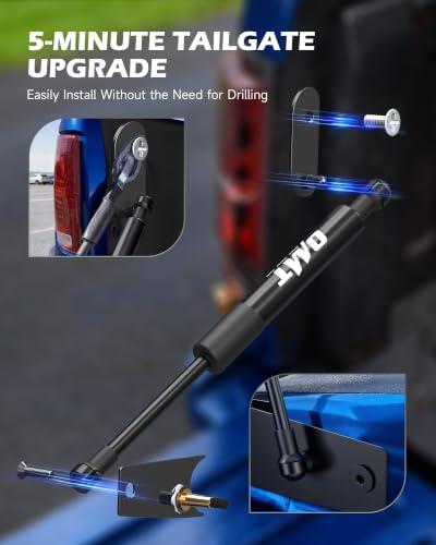 Image of Orion Motor Tech Heavy Duty Pickup Tailgate Assist, Truck Tailgate Lift Assist Kit Compatible with 07-18 Chevy Silverado GMC Sierra 1500 & 07-19 HD 2500 3500, Truck Tailgate Shock Absorber, Black