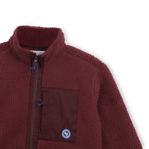 Image of Alan Jones Clothing Boys Fleece Jacket | Warm Zip-Up Winter Jacket with Stand Collar, Chest Zip Pocket & Polar Fleece Lining