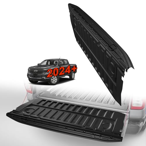 Image of TripleAliners Truck Mat Compatible with 2024-2026 Ford Ranger Accessories, Tailgate Mat Custom Fit All Weather Protection Pickup Liner, w /Tailgate Cap Protector