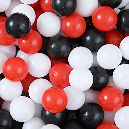 Image of GUESVOT Ball Pit Balls Plastic Balls for Ball Pit Phathalate Free BPA Free Plastic Balls 100pcs 2.2" Set for Toddlers for Play Tent Tunnel