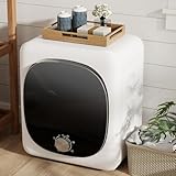 HOMFME 4KG Vented Tumble Dryer, Mini Clothes Dryer with 5 Drying Modes, 180mins Timer, Stainless Steel Tub, Overheat Protection, 800W Compact Laundry Dyers for RV Apartment Dorm Home