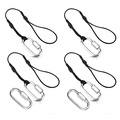 TuNan 4PCS Camera Tether Safety Strap with Carabiners, Camera Strap Compatible with DSLR Mirrorless Professional Cameras