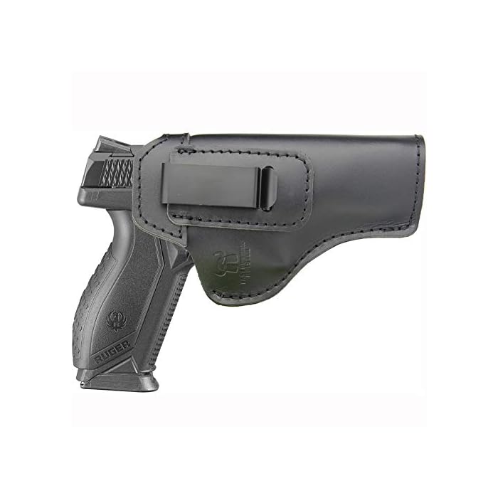 Buy IWB Leather Holster for Inside Waistband Concealed Carry Fits Ruger American 9MM / 45 AUTO