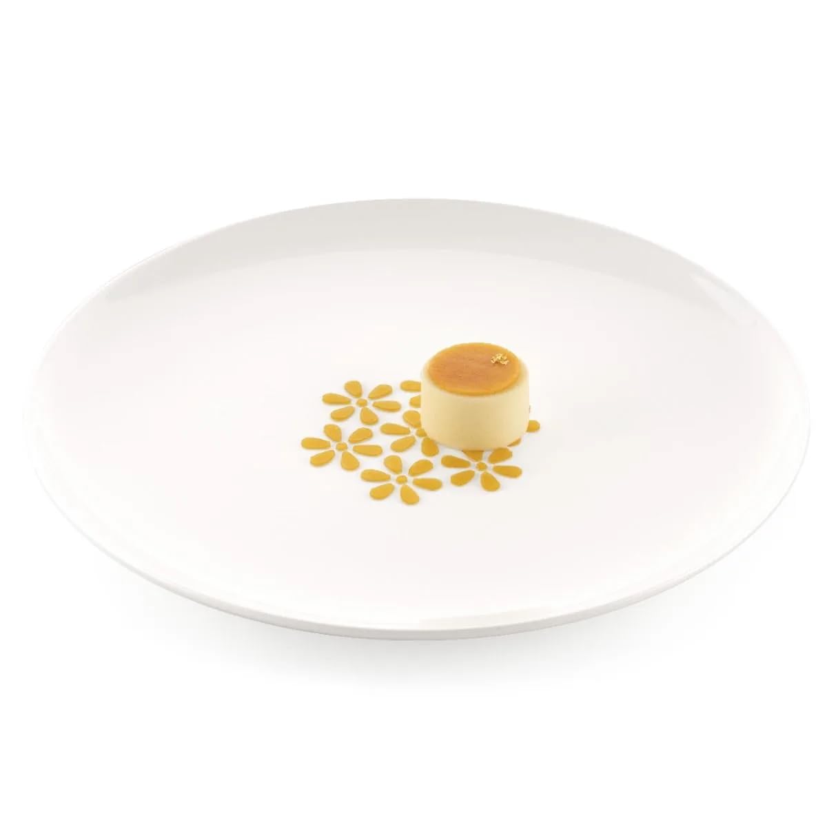 Silikomart Pochoir en Silicone pour Décoration Alimentaire 16,2 x 16,2 cm au total, Lot de 2 - Fleurs de Cerisier