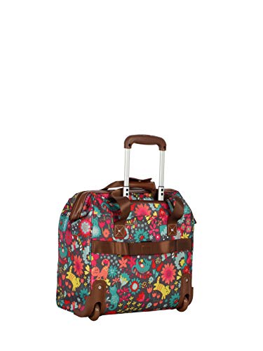 Lily Bloom Design Pattern Carry on Bag Wheeled Cabin Tote (Playful Gray)