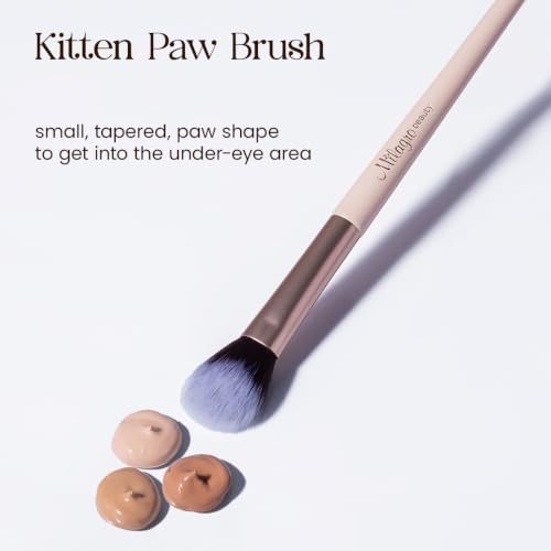 Image of Milagro Beauty Pro Brush Combo - Foundation Brush 18 + Concealer Brush 13 | Full Coverage, Easy Blending, Vegan Bristles, Cream & Liquid Application, Travel-Friendly & Cruelty-Free (Pack of 2)