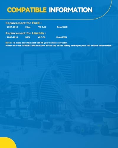Image of PHILTOP 512335 AWD 2X Rear Wheel Bearing Hub Assembly for Edge, MKX