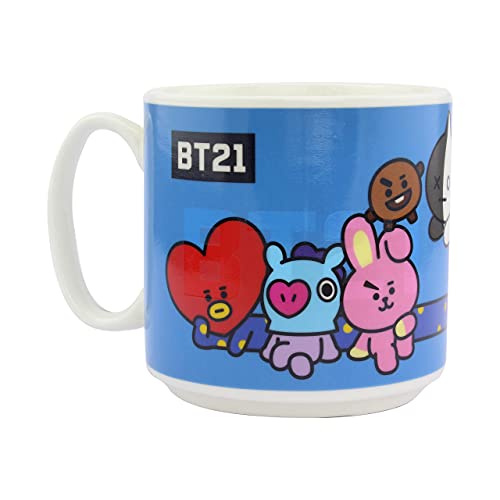 Paladone 5055964736484 BT21-Taza de café y té Calor, diseño Cambia Cuando se calienta, Regalo para Todas Las Edades…