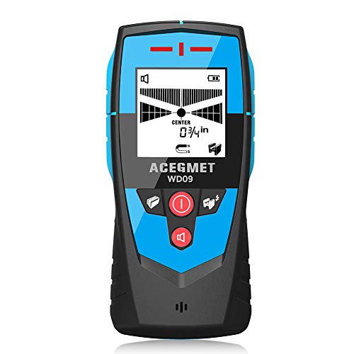 Stud Finder Wall Scanner, ACEGMET 4 in 1 Wall Scanner with LCD Display, Wall Stud Finder for Metal with Magnetic Non-Magnetic Live AC Wires Drywall Joist Pipe Stud Detector Wood Detector Sound Warning