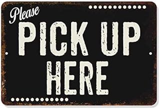 Chico Creek Signs Pick Up Here Sign Restaurant Rustic Wall Décor Gift Cafe Coffee Shop Kitchen Bar Diner Plaque 50s Order Pick-Up 8 x 12 High Gloss Metal 208120061063