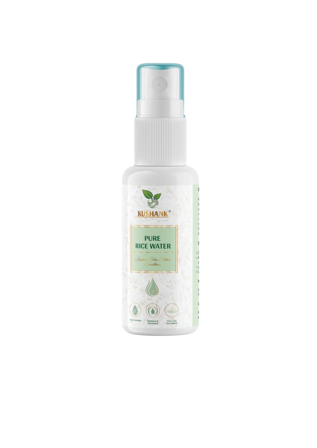 KUSHANK Rice Water Brightening Spray - Natural Skincare Hydration Mist (100ml)-image-24