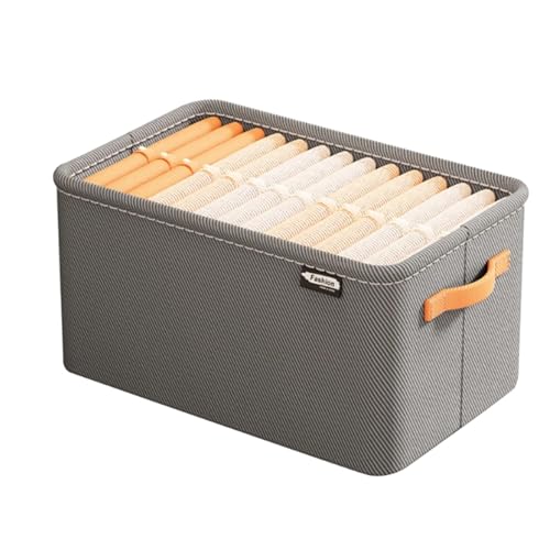 Organizador de armario no tejido para armario, ropa, suéter, sudadera, jeans, caja de almacenamiento para el hogar, cajones de almacenamiento para bebés (GY3, A)