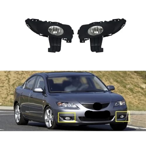 Phare antibrouillard pour Mazda 3 BK 1.6l avec ampoule incluse pour remplacer une pièce usée