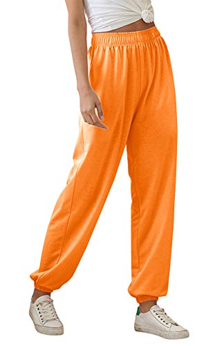 Women's Christmas Cinch Bottom Sweatpants Pockets High Waist Sporty Gym Athletic Fit Jogger Pants Lounge Trousers