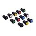 Cylewet 12Pcs 12mm SPST No Reset Switch Push Button Switch (Pack of 12) CYT1092