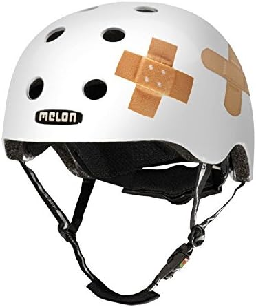 Melon Urban Active Story Plastered Helmet White Size XL-XXL (58 – 63 cm) (Urban BMX Skate Helmets)/Helmet Urban Active Story Plastered White Size XL-XXL (58 – 63 cm) (Urban BMX Skate Helmet)