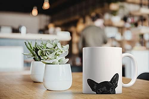 MUGBREW French Bulldog Puppy Dog Black Ceramic Coffee Mug Tea Cup, 11 OZ - Image 6
