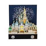 3Dタイムピースカレンダー2026、3Dアートカレンダー2026、同僚や友人からのクリスマスプレゼント、デスクトップデコレーション、紙の彫刻の装飾、ライト付きクリエイティブ3Dメモパッド