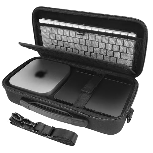 Funda Mac Mini ordenador de escritorio bolsa Magic Trackpad y Magic Mouse rígida Linkidea
