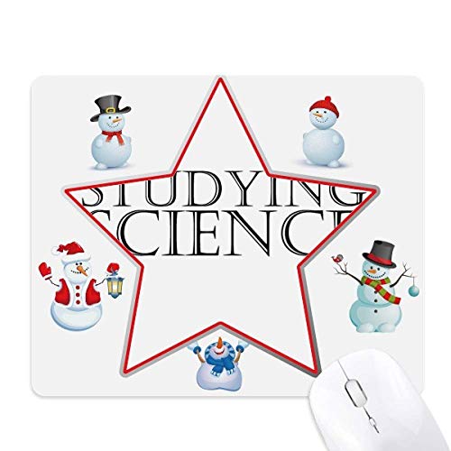 Tapis de souris étoile de Noël bonhomme de neige, le petit cadeau de bureau pour vos collègues