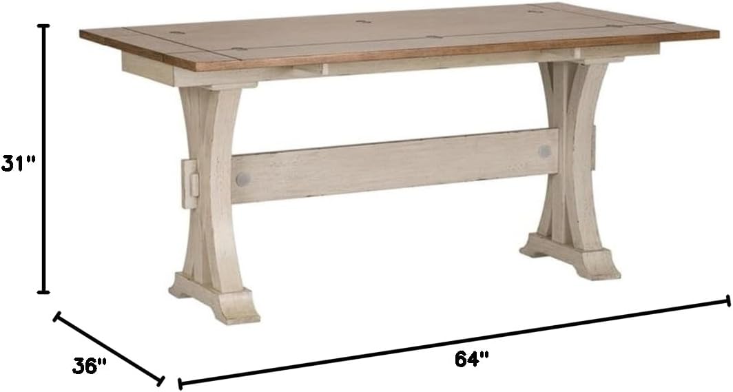 Pemberly Row Farmhouse Flip Lid Sofa Table, Distressed White Finish, Vintage Cottage Style, Rounded Pilasters, Extendable Top, Console Table for Entryway or Living Room Use