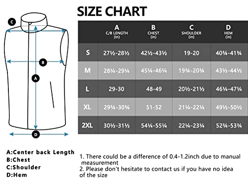 Little Donkey Andy Men’s Lightweight Puffer Vest, Packable Sleeveless Jacket For Hiking Ski Walking Black Xl #TOP7